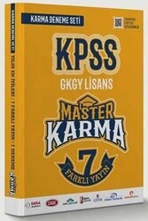 Master Karma - Master Karma KPSS Genel Yetenek Genel Kültür 7 Farklı Yayın Çözümlü Deneme Seti