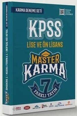 Master Karma KPSS Lise ve Ön Lisans 7 Farklı Yayın Çözümlü Deneme Seti - 1