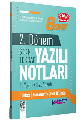 MasterWork Yayınları 8. Sınıf 2. Dönem 1. ve 2. Yazılı Notları Son Tekrar - 1