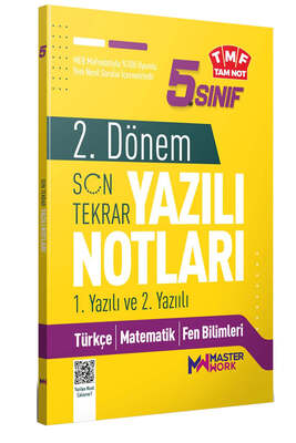 Master Work Yayınları 5. Sınıf 2. Dönem 1. ve 2. Yazılı Notları Son Tekrar - 1