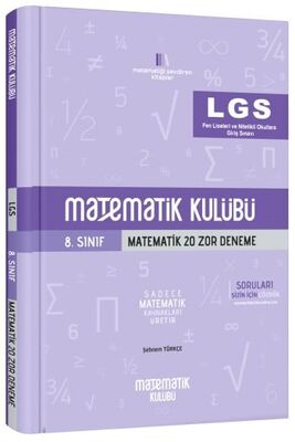 Matematik Kulübü 8. Sınıf LGS Matematik 20 Zor Deneme - 1