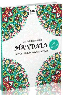 Gizemli Renkler Büyükler İçin Boyama Kitabı Mandala MK Mavi Kalem Yayınları - 1