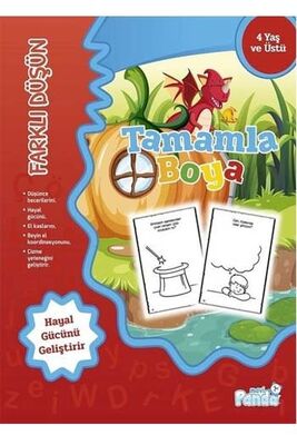 ​Tamamla Boya 4 Farklı Düşün Mavi Panda Yayınları - 1