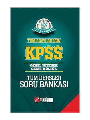 Medyan Yayınları KPSS Tüm Dersler Soru Bankası - 1