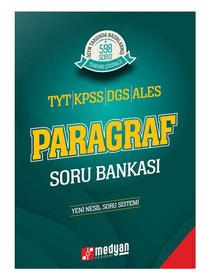 Medyan Yayınları TYT KPSS DGS ALES Paragraf Soru Bankası - 1
