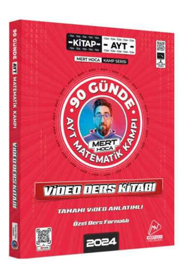 Mert Hoca Yayınları 2024 90 Günde AYT Matematik Kampı Video Ders Kitabı - 1