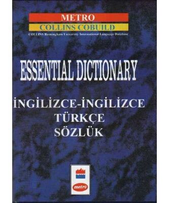 Metro Collins Cobuild Essential Dictionary İngilizce İngilizce Türkçe Sözlük Ciltli - 1