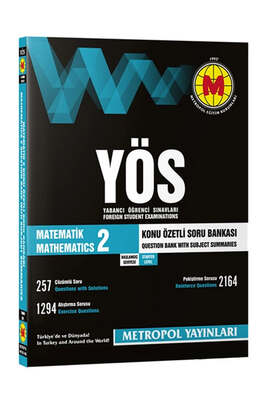 Metropol Yayınları Matematik-2 Konu Anlatımlı Soru Bankası Başlangıç Seviye - 1