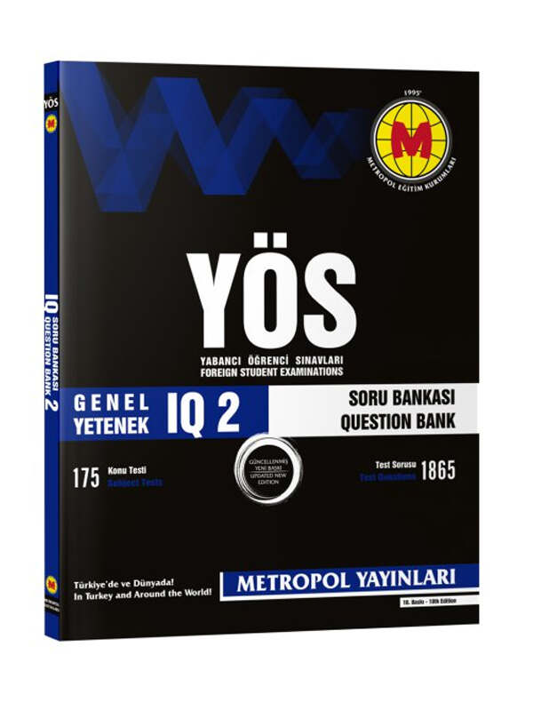 Metropol Yayınları YÖS IQ Soru Bankası-2