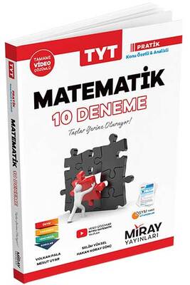 Miray Yayınları TYT Matematik Tamamı Video Çözümlü 10 Deneme - 1