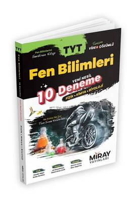 Miray Yayınları TYT Fen Bilimleri Yeni Nesil 10 Deneme - 1