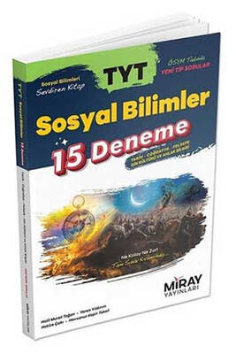 Miray Yayınları YKS TYT Sosyal Bilimler 15 Deneme - 1