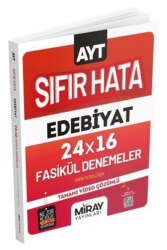 Miray Yayınları AYT Sıfır Hata Edebiyat 24x16 Fasikül Denemeler - Miray Yayınları