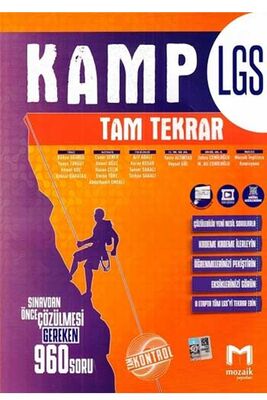 Mozaik Yayınları 8. Sınıf LGS Kamp Tam Tekrar - 1