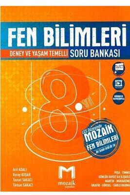 Mozaik Yayınları 8. Sınıf LGS Fen Bilimleri Soru Bankası - 1