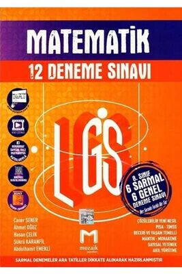 ​Mozaik Yayınları 8. Sınıf LGS Matematik 12 Deneme Sınavı - 1