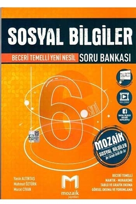 Mozaik Yayınları 6. Sınıf Sosyal Bilgiler Soru Bankası - 1