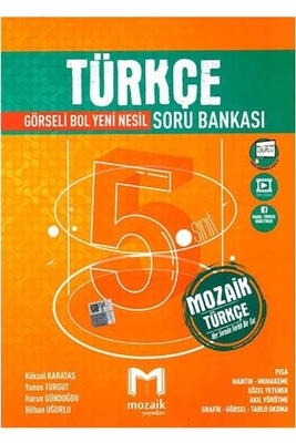 Mozaik Yayınları 5. Sınıf Türkçe Soru Bankası - 1