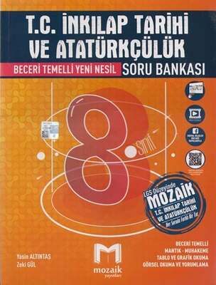 Mozaik Yayınları 8. Sınıf T.C. İnkılap Tarihi ve Atatürkçülük Soru Bankası - 1