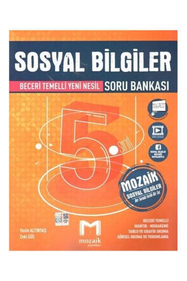 Mozaik Yayınları 5.Sınıf Sosyal Bilgiler Soru Bankası - 1