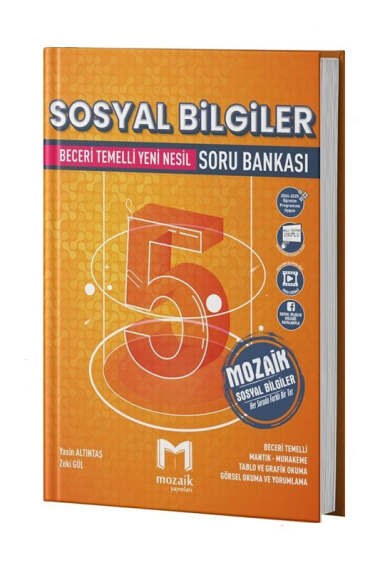 Mozaik Yayınları 2025 5.Sınıf Sosyal Bilgiler Soru Bankası - 1