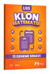Mozaik Yayınları 2025 8.Sınıf LGS Matematik Klon 13 Deneme - Mozaik Yayınları