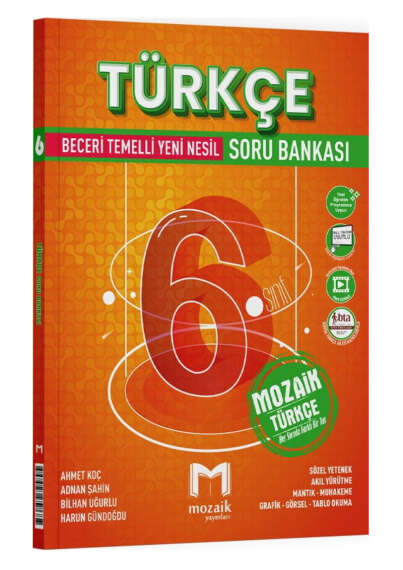Mozaik Yayınları 6.Sınıf Türkçe Soru Bankası - 1