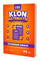 Mozaik Yayınları 8. Sınıf LGS Matematik Klon 13 Deneme - Mozaik Yayınları