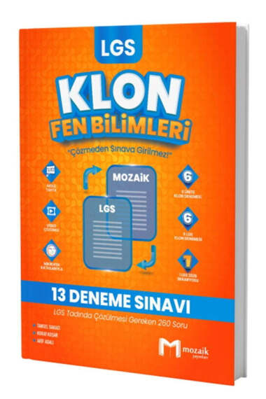 Mozaik Yayınları 8. Sınıf LGS Fen Bilimleri Klon 13 Deneme - 1