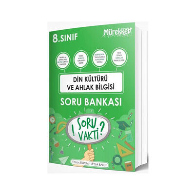 Mürekkep Yayınları 8. Sınıf Din Kültürü ve Ahlak Bilgisi Soru Bankası - 1