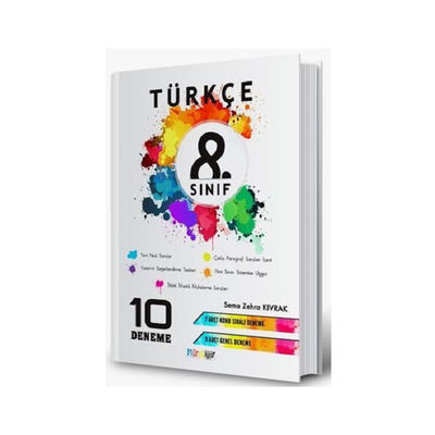Mürekkep Yayınları 8. Sınıf Türkçe 10 Deneme - 1