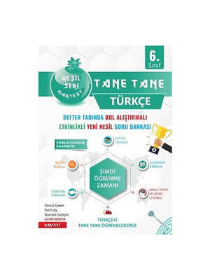 Nartest Yayınları 6. Sınıf Yeşil Tane Tane Türkçe Soru Bankası - 1