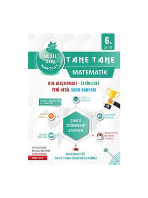 Nartest Yayınları 6. Sınıf Yeşil Tane Tane Matematik Soru Bankası - 1