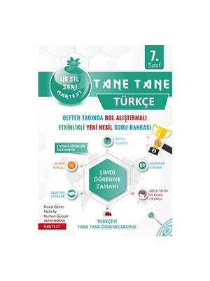 Nartest Yayınları7. Sınıf Yeşil Tane Tane Türkçe Soru Bankası - 1