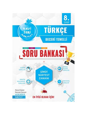 Nartest Yayınları 8. Sınıf Mavi Türkçe Soru Bankası - 1