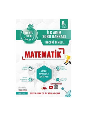 Nartest Yayınları 8. Sınıf Yeşil İlk Adım Matematik Soru Bankası - 1