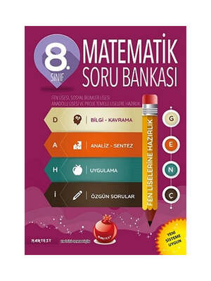 Nartest Yayınları 8. Sınıf Dahi Genç Matematik Soru Bankası - 1