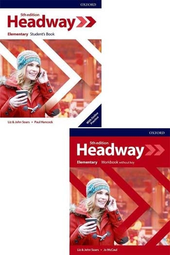 New Headway Elementary Students Book + Workbook Without Key 5th Edition