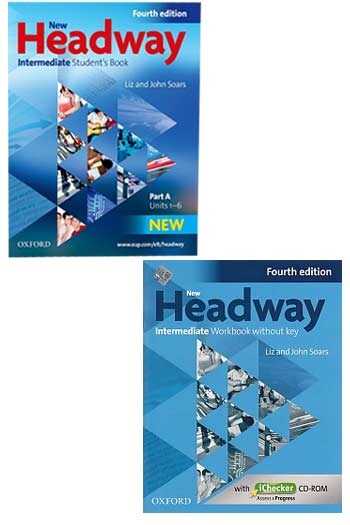 ​New Headway Intermediate Students Book + Workbook Without Key