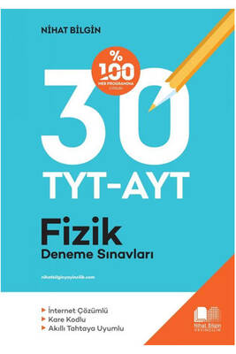 Nihat Bilgin Yayıncılık Tyt Ayt Fizik 30 Deneme Sınavları - 1