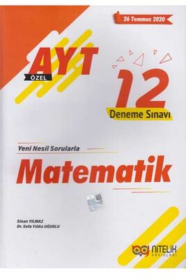 Nitelik Yayınları AYT Matematik Özel 12 Deneme Sınavı - 1