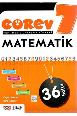 Nitelik Yayınları 7. Sınıf Matematik Görev Yeni Nesil Çalışma Föyleri - 1