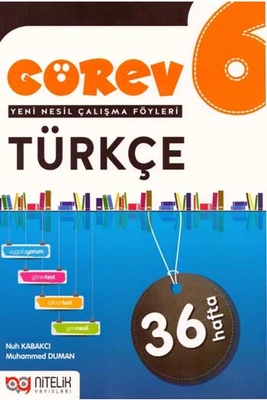 Nitelik Yayınları 6. Sınıf Türkçe Görev Yeni Nesil Çalışma Föyleri - 1