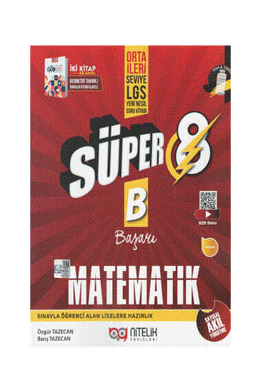 Nitelik Yayınları 8. Sınıf Süper Matematik Yeni Nesil Soru Kitabı - 1