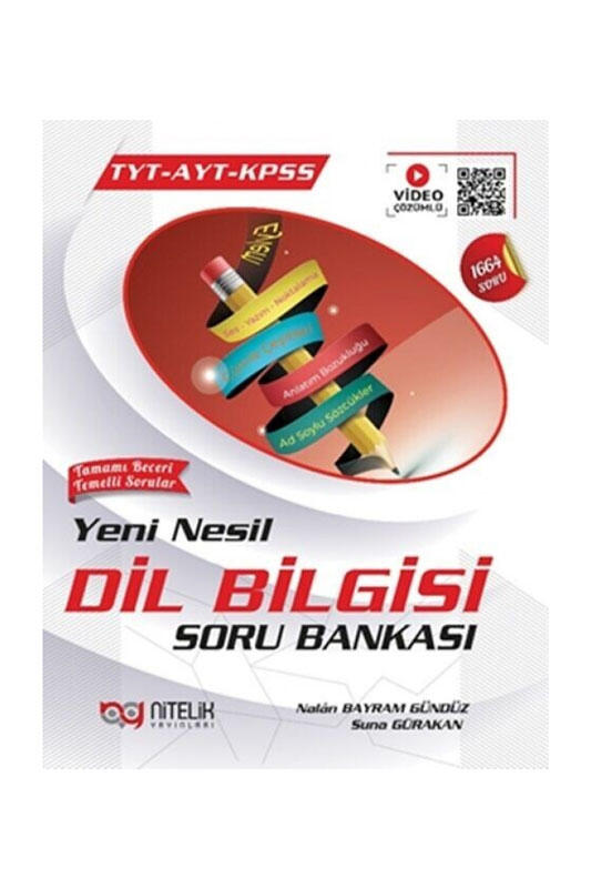 Nitelik Yayınları TYT AYT KPSS Yeni Nesil Dil Bilgisi Soru Bankası
