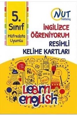 Nut Publishing 5. Sınıf İngilizce Öğreniyorum Resimli Kelime Kartları - 1