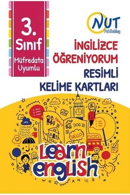 Nut Publishing 3.Sınıf İngilizce Öğreniyorum Resimli Kelime Kartları - 1