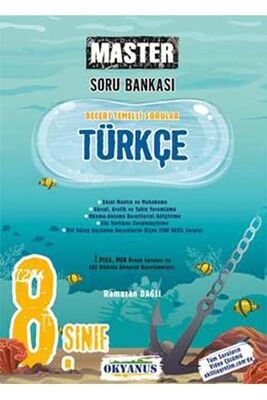​Okyanus Yayınları 8. Sınıf Türkçe Master Soru Bankası - 1