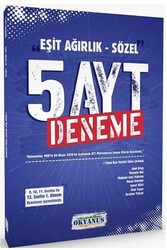 Okyanus Yayınları - Okyanus Yayınları AYT Eşit Ağırlık Sözel 5 Deneme