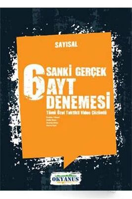 ​Okyanus Yayınları Sayısal Sanki Gerçek AYT 6 Denemesi - 1